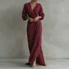 Vestido sencillo de color liso estilo francés, nueva colección de otoño, moda europea y americana transfronteriza para mujer, elegante y sofisticado vestido de noche