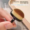 Cepillo Pre-Tratamiento Manicura Pata de Gato Estilo Anillo, Fino y Suave, No Lastima las Manos, Herramienta para Salón de Uñas Limpieza del Borde del Surco de la Uña