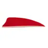 Formato de Escudo Pena Real 2,5 polegadas Cor Sólida Pena de Peru Multicolor Opcional Fletching de Arco e Flecha DIY Spot Atacado