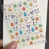 Lindos Pegatinas de Arte para Uñas de Dibujos Animados Gato Kt Repujadas Hellokitty Hello Kitty Manual DIY Pegatinas Decorativas para Uñas Ccd