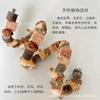 Juguetes para Loro Piña Cadena de Nueces Bloque de Madera de Manzano Cadena para Masticar Escalera de Trepa Molienda de Pico Juguete para Pájaro Paisajismo Suministros para Pájaros