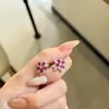 Brincos de Tarraxa de Zircônia em Forma de Floco de Neve, Brincos de Flor com Design Simples e Único, Sensação de Alto Padrão, Acessórios de Orelha Versáteis e Elegantes