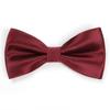 Pajarita formal de azufaifo con estampado rojo vino para novio, pajarita doble para padrino de boda, de fábrica, disponible en stock.