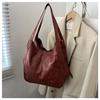 Bolsa Feminina Nova Chegada Tendência Couro Macio Bolsa de Ombro Grande Capacidade Versátil Moda Bolsa Transversal Estilo Coreano Feminina Portátil Bolsa Tote