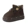 Botines, cálidos, cómodos para hombres y mujeres, adecuados para usar al aire libre, botas de nieve para mujer, otoño/invierno 2026, estilo nuevo con forro de felpa y suelas gruesas, modernos y antideslizantes