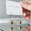 Pendientes de perla geométrica con pasador de plata 925 para mujer, aretes de moda, borla, pendiente de alto nivel, temperamento, pendientes vintage, venta al por mayor