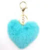 Suministro colgante de felpa en forma de corazón de amor, corazón de durazno, colgante en forma de corazón de pelo largo, bola de pelo de amor, colgante para coche, colgante para bolsa