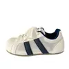 Nuevos Zapatos Deportivos Casuales Blancos Estilo Coreano Ins de Nicho para Primavera y Verano 2026 Zapatillas Gruesas Ugly-Cute para Mujer con Punta de Concha