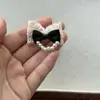 Acessórios de Renda com Pérolas Pretas e Brancas Estilo Princesa Grampo de Cabelo Capa de Celular Meias Acessórios para Pets Sapatos Bolsa
