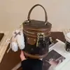 Bolso Cubo de Gama Alta para Mujer, Bolso Versátil de Moda de Nicho, Colgante de Moda Vintage, Bolso Cruzado Elegante para Mujer