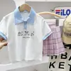 Ropa para Niñas 2026 Verano Nuevo Estilo Camisetas para Niñas Mayores Camisas Polo de Dibujos Animados de Manga Corta