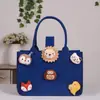 Bolso de Fieltro de Celebridad de Internet, Bolsa de Regalo de Alta Gama, Bolso Tote Pequeño de Fieltro de Dibujos Animados, Bolso de Mano Souvenir de Luna Llena