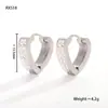 Brincos de Zircônia Simples e de Alta Qualidade, Diamantes Cintilantes, Brincos Deslumbrantes de Aço Titânio, Brincos Geométricos Versáteis, Hip-Hop High Street