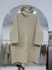 Casaco de Lã Dupla Face Feminino Plus Size Solto, Jaqueta de Lã Casual com Capuz Redutora de Idade para Mulheres, Plus Size Transfronteiriço