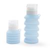 Nova garrafa retrátil de armazenamento para viagem de silicone portátil para loção gel de banho sub-engarrafamento de silicone dobrável sub-engarrafamento