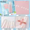 25 Conjunto de Verão para Meninas de Manga Curta Moda Cor Gradiente Infantil Médio e Grande Casual Conjunto de Seda Gelada Manga Curta Calça de Perna Larga Conjunto de Duas Peças