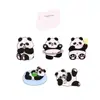 Broche de panda lindo estilo caricatura china, broche de acrílico, pegatina para funda de teléfono, accesorios y adornos DIY