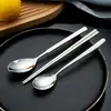 Talheres de aço inoxidável 304 transfronteiriços Série Padrão Pedra Garfo Faca Colher Faca de Bife Hashi Colher de Café Suprimentos de Hotel