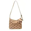 Bolso de Hombro Único con Lunares de Diseño de Nicho para Mujer 2026 Nuevo Bolso Versátil de Bloques de Color para Debajo del Brazo Bolso Cruzado Retro de Gamuza