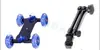 Conjunto de carrinho pequeno para filmagem em ângulo baixo universal para câmera de celular trilho deslizante de mesa acessório de carrinho pequeno para tomada de baixo ângulo