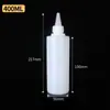Botellas de Plástico con Boquilla Puntiaguda en Stock, Botellas Exprimidoras de Gran Capacidad, Botellas Semi-Transparentes de PE, Botellas Dispensadoras de Pintura, Almacenamiento