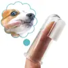 Cepillo de dientes de dedo para mascotas, cepillo de dientes de látex para perros y gatos, cepillo de dientes de limpieza bucal para perros, cepillo de dientes para mascotas