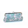 Fornecimento transfronteiriço tecido floral retrô porta-moedas feminino armazenamento Bolsa longa para chaves bolsa de armazenamento à vista atacado