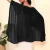 Chal de Gasa 100D Transfronterizo Europeo y Americano Amazon Chal Ligero para Mujer Simple Hueco Agujero Redondo Chal Ajuste Holgado