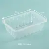 Caja Rectangular Desechable de PP Grueso con Cierre para Comida para Llevar Comida Rápida Caja Fresca Se Puede Formular Vajilla Comida Disponible