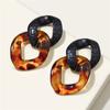 Venta transfronteriza Pendientes de cadena acrílica CCB Chapado de color UV Pendientes largos europeos y americanos Venta directa de fábrica transfronteriza
