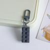 Blocos de construção coloridos Pequena Porta Cadeia Chaveiro Pingente Estudante Telefone Móvel Bolsa Acessórios Decorativos Simples Enfeites Pendurados Presente para Namorada