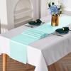 Toalha de Mesa de Cetim e Seda Estilo Europeu Venda Quente Transfronteiriça Runners de Mesa com Borda Travada de Alta Densidade Decoração para Mesa de Casamento Festa Suprimento de Origem