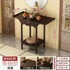 Mesa de Incenso para Uso Doméstico, Altar Budista, Santuário de Madeira Não Maciça, Mesa de Tiras em Novo Estilo Chinês, Gabinete de Altar do Deus da Riqueza, Mesa de Entrada