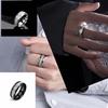 Anillo personalizado de moda de acero de titanio con patrón de niebla para mujer, mismo estilo de celebridad de internet, anillo para hombre, joyería caliente transfronteriza europea y americana