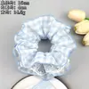 Elástico de Cabelo Xadrez Dongdaemun Coreano com Renda Estilo Ballet Florido Prendedor de Cabelo de Coque Grande de Alta Qualidade