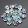 13 * 16MM agujero horizontal fresa color mágico chapado en cristal cuentas de vidrio accesorios para joyería DIY pendientes collar pulsera accesorios
