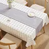Toalha de Mesa Estilo Étnico Impermeável e à Prova de Óleo Sem Lavagem Novo Estilo 2026 Jogo Americano para Mesa de Jantar Luxo Leve High-End Retangular Toalha de Mesa para Mesa de Centro