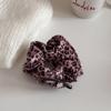 Pinza de Lazo con Estampado de Leopardo Rosa Nuevo 2024 Anillo para el Pelo de Intestino Grande Duradero Diadema Versátil para Salir Lavado de Cara Accesorios para el Cabello de Mujer