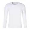 Camisetas Personalizadas de Manga Longa com Gola Redonda de Secagem Rápida para Grupos, Proteção Solar, Esportes, Fitness, Roupas de Treino para Corrida, Designs Personalizados de Caimento Solto