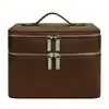 Bolsa de Cosméticos Portátil de Viaje de Doble Capa de Gran Capacidad Transfronteriza, Neceser Impermeable, Bolsa de Almacenamiento para Cosméticos