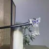Mariposa Aleteando en el Rocío de Primavera Pinza para el Cabello de Mujer de Estilo Antiguo Étnico de Alta Gama con Borla de Mariposa, Accesorio Avanzado para el Cabello de Estilo Antiguo