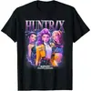 Cruz 2026 Novo KPop Caçador Anime Harajuku Casual Solta Confortável Camiseta Manga Curta Homens Mulheres Euro