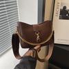 Bolso popular de este año para mujer 2024, nuevo y moderno bolso de mensajero retro versátil, bolso de hombro tipo cubo con textura de alta calidad