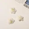 Acessório de florzinha de cinco pétalas em tule macio e leve com pérolas artificiais DIY para roupas, acessórios de cabelo, sapatos e chapéus