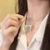 Colar Varinha Mágica de Transformação Balala Pequena Fada, Estilo Igual ao Livro Vermelho, Corrente Delicada e Elegante para Clavícula para Meninas, Versátil para Mulheres