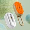 Pente Pulverizador de Pet Transfronteiriço, Escova Pulverizadora de Um Toque, Pente de Limpeza e Remoção de Pelos, Pente Elétrico Anti-Moscas para Gatos e Cachorros