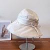 Sombrero de Pescador Retro Ligero Transpirable con Visera para Sol para Mujer Primavera y Verano Casual Combinable Protección Solar Sombrero de Cubeta Sombrero de Sol Elegante y a la Moda