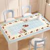 Jogo Americano de Mesa de Jantar Desenho Animado Impermeável à Prova de Óleo Lavável Protetor de Mesa Tapete Isolante Anti-Queimadura Luxo Leve High-End Mesa de Centro Toalha de Mesa