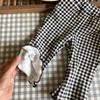 Pantalones acampanados con forro polar para bebé, estilo coreano, a cuadros, para otoño e invierno, deportivos, ajustados, de algodón, con rizos, para niña