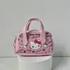 Bolso Pequeño Lindo, Cable de Datos, Cable de Carga, Audífonos, Monedero, Llavero de Kuromi de Sanrio, Bolsita Pequeña con Cierre